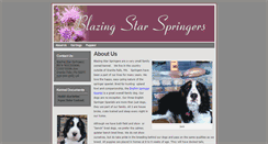 Desktop Screenshot of blazingstarspringers.com
